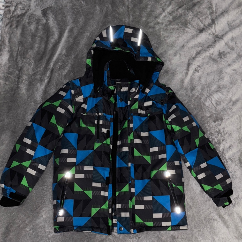 Stoic Kids Geometric Pattern Winter Snow Jacket - Ski Snowboard